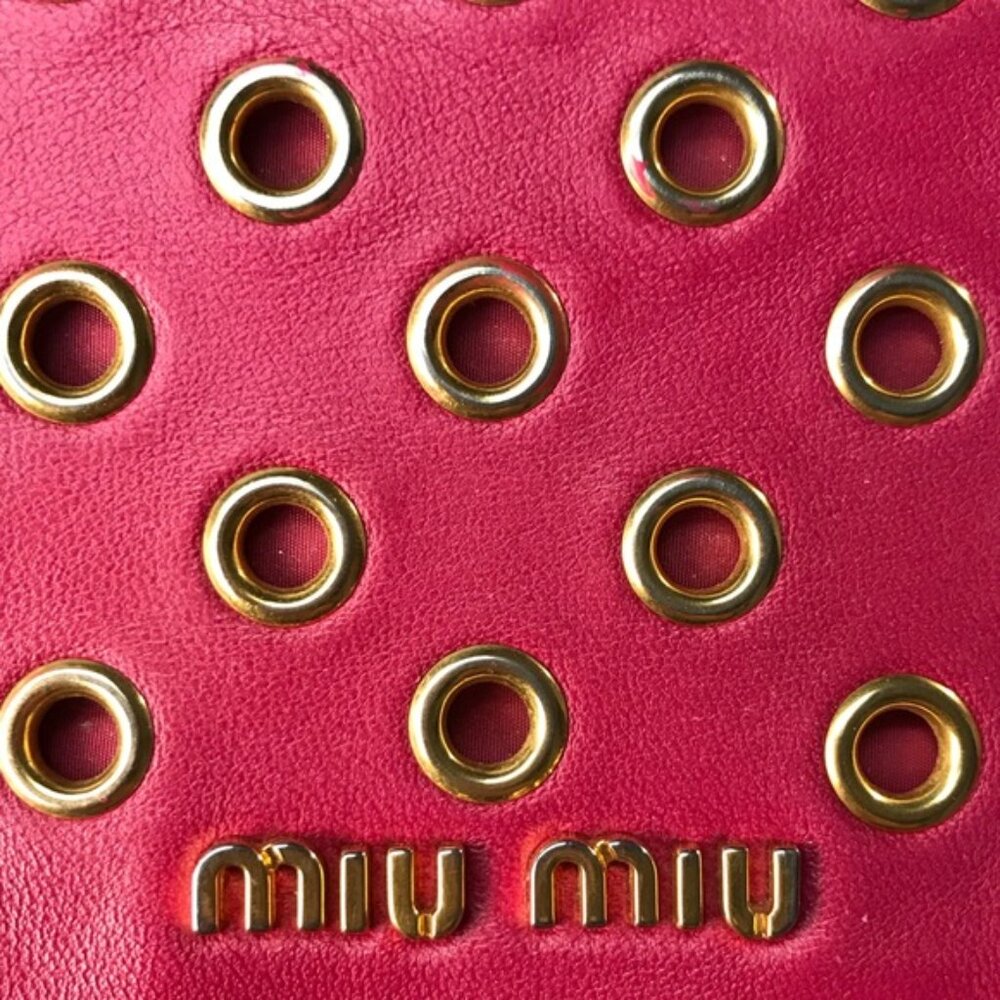 Miu Miu Nappa Vele Azalea Leather Continental Wallet 😍🔥GUC - Picture 5 of 5